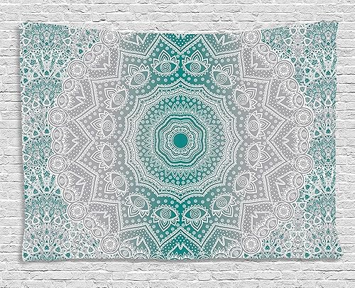 Miniatura 140 de Ambesonne Tapiz de fiesta de los años 70, caja retro en arte pop, música de baile, composición colorida impresa, para colgar en la pared para