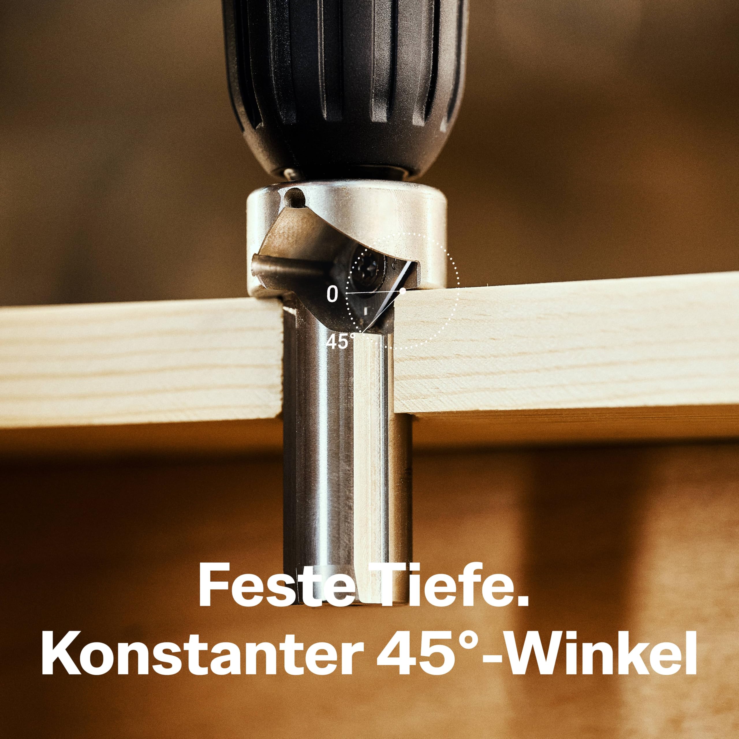 HONGDUI Fasenwerkzeug für Holzbearbeitung, Klinge aus Legierung, Edelstahl, Sechskantschaft für polierte Oberfläche, geeignet für elektrische Bohrmaschinen