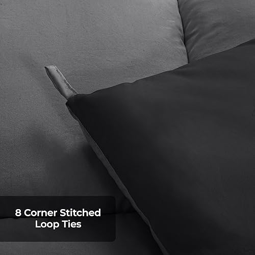 Miniatura 5 de ROYALE Edredón Queen  Edredón alternativo para todas las estaciones  Edredón acolchado ligero con pestañas en las esquinas  Edredones suaves de