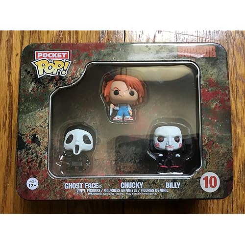 Funko Pocket POP: Horror - Ghostface, Chucky, Billy Toy Figure,Multicolor