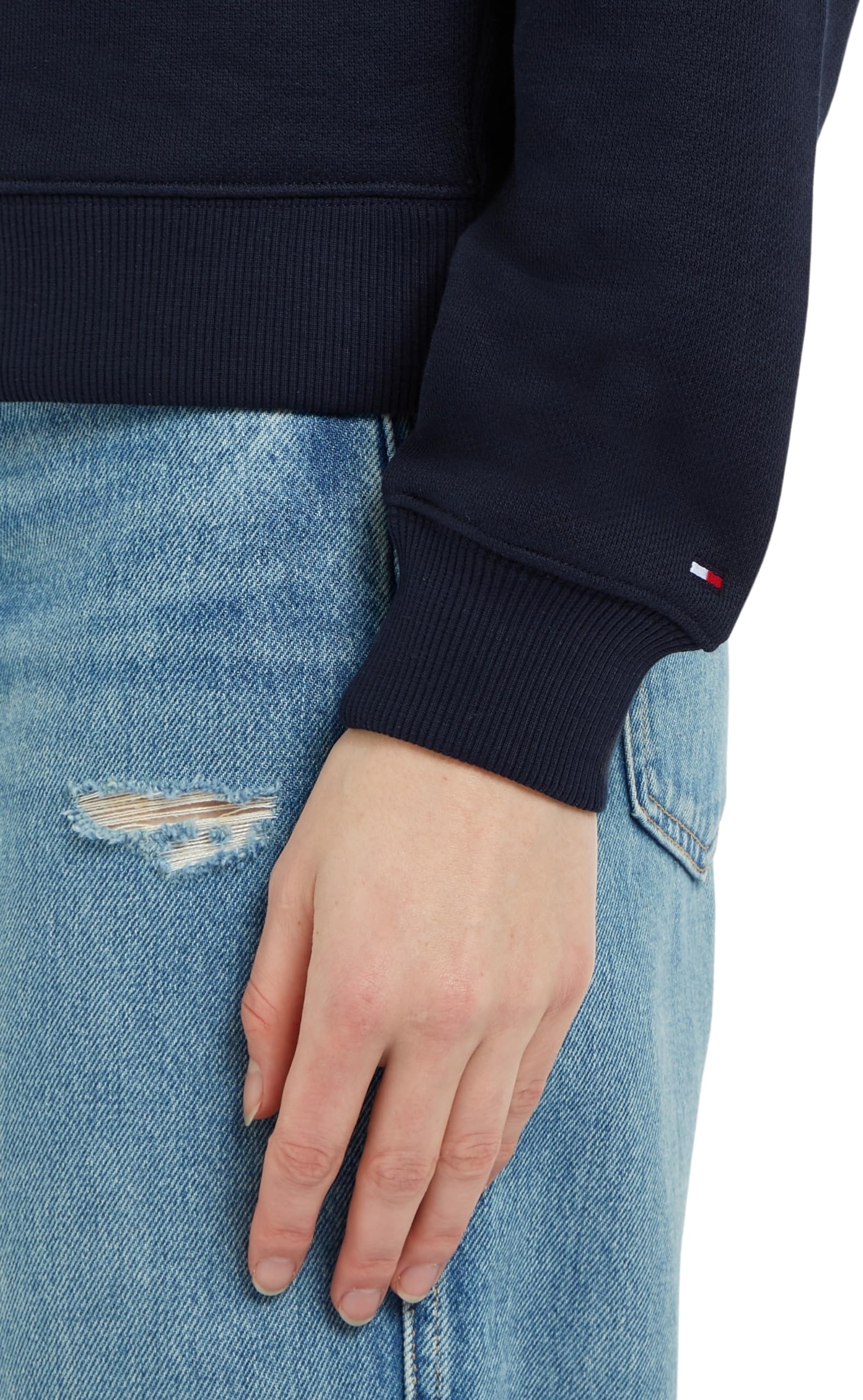 Tommy Hilfiger Mdrn Reg Script C-nk Swtshrt Ww0ww43574 Sudadera de Cuello Redondo Mujer (Pack de 1)