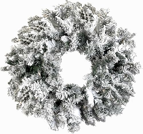 Miniatura 22 de Fraser Hill Farm - Árbol artificial de Navidad nevado Mountain Pine de 7.5 pies, con luces LED de color blanco cálido y soporte, plegable,