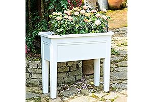 LaLaGreen Self Watering Planter Boxes Outdoor Raised Elevated Garden Beds with Legs