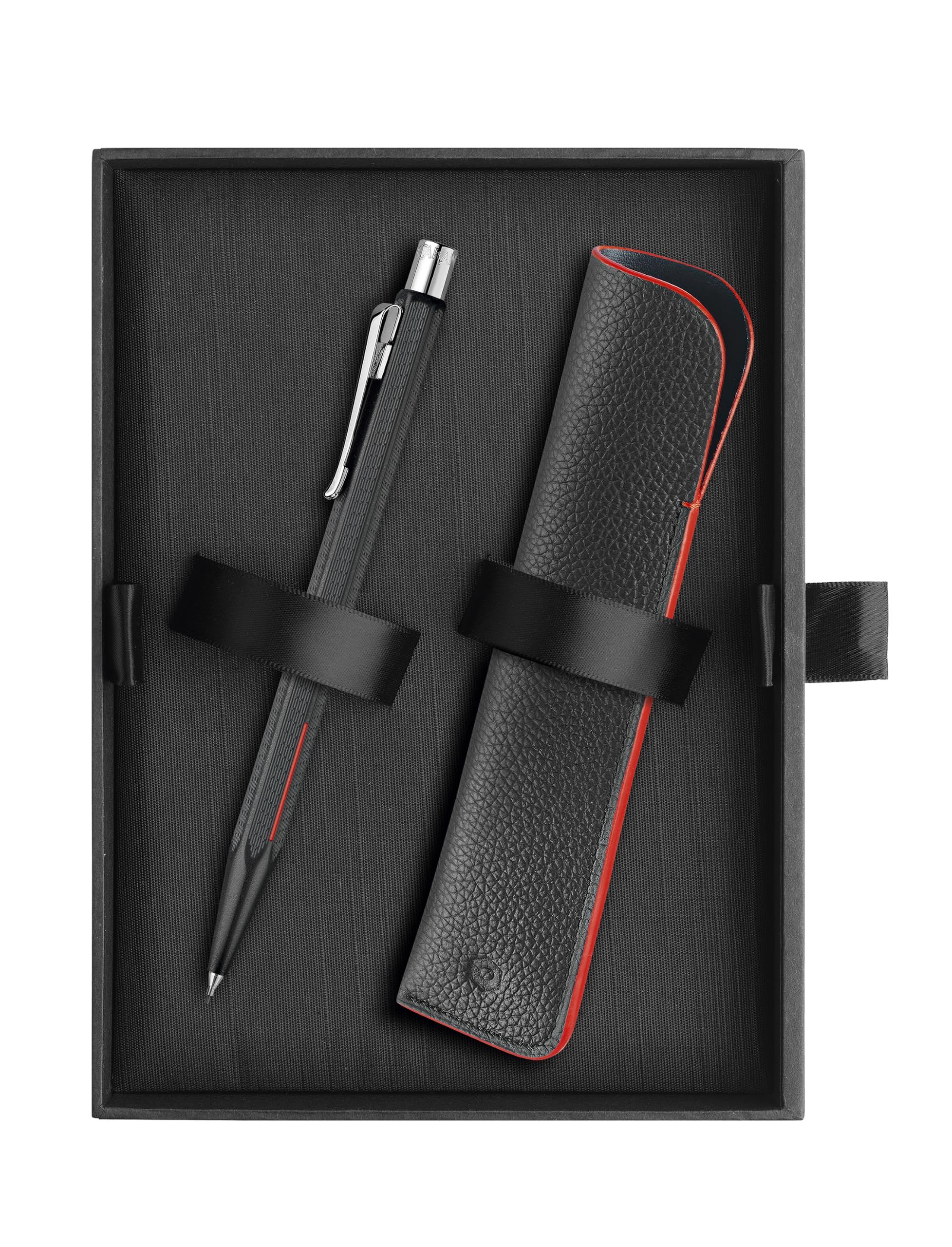 Caran d'Ache Ecridor Racing 0402.009 - Juego de portaminas con estuche de latón y cromo, 13,1 cm, multicolor