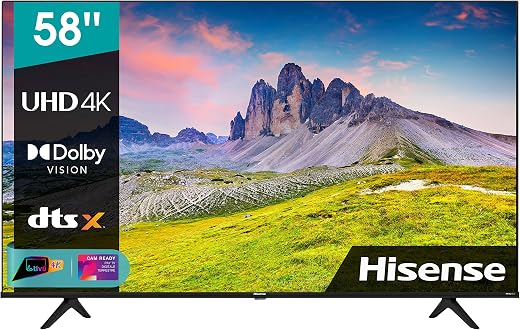 Hisense 58" UHD 58A6CG, Smart TV VIDAA 5.0, HDR Dolby Vision, IPS,...
