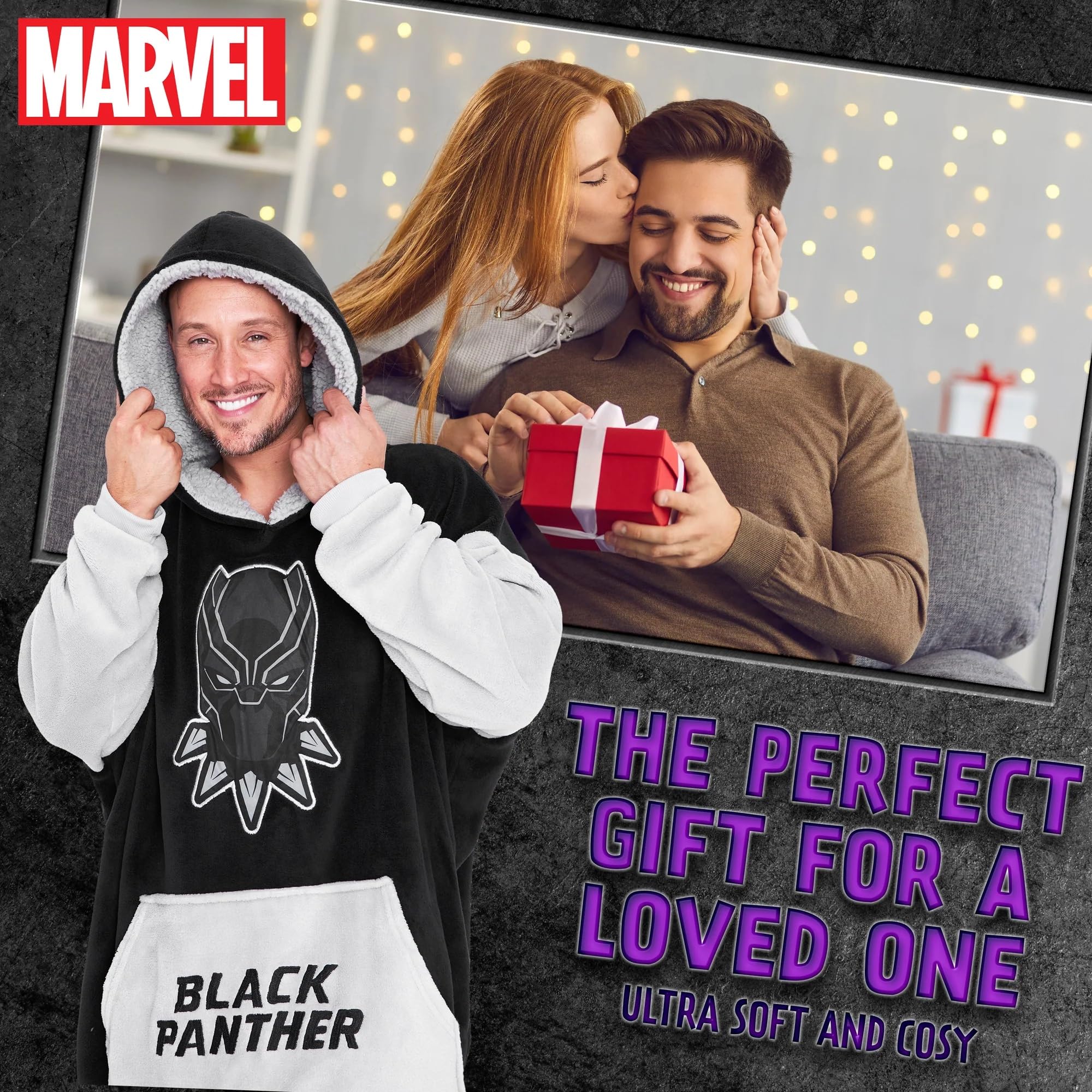 Marvel Felpa Uomo con Cappuccio Felpe Oversize Uomo in Pile Supereroi Avengers Captain America