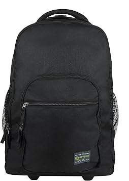 Ecogear Rolling Dhole Laptop Backpack, Black, Wheeled Backpack