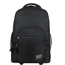 Ecogear Rolling Dhole Laptop Backpack, Black, Wheeled Backpack