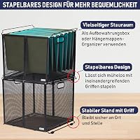 Dasher Products A4 Függőleges Fájltartó Fekete Fém Hálós Dokumentumtartó Irattartó Kosár 4