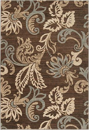 Deacon - Alfombra de área de transición de grano de café de 2 pies x 3 pies 3 pulgadas