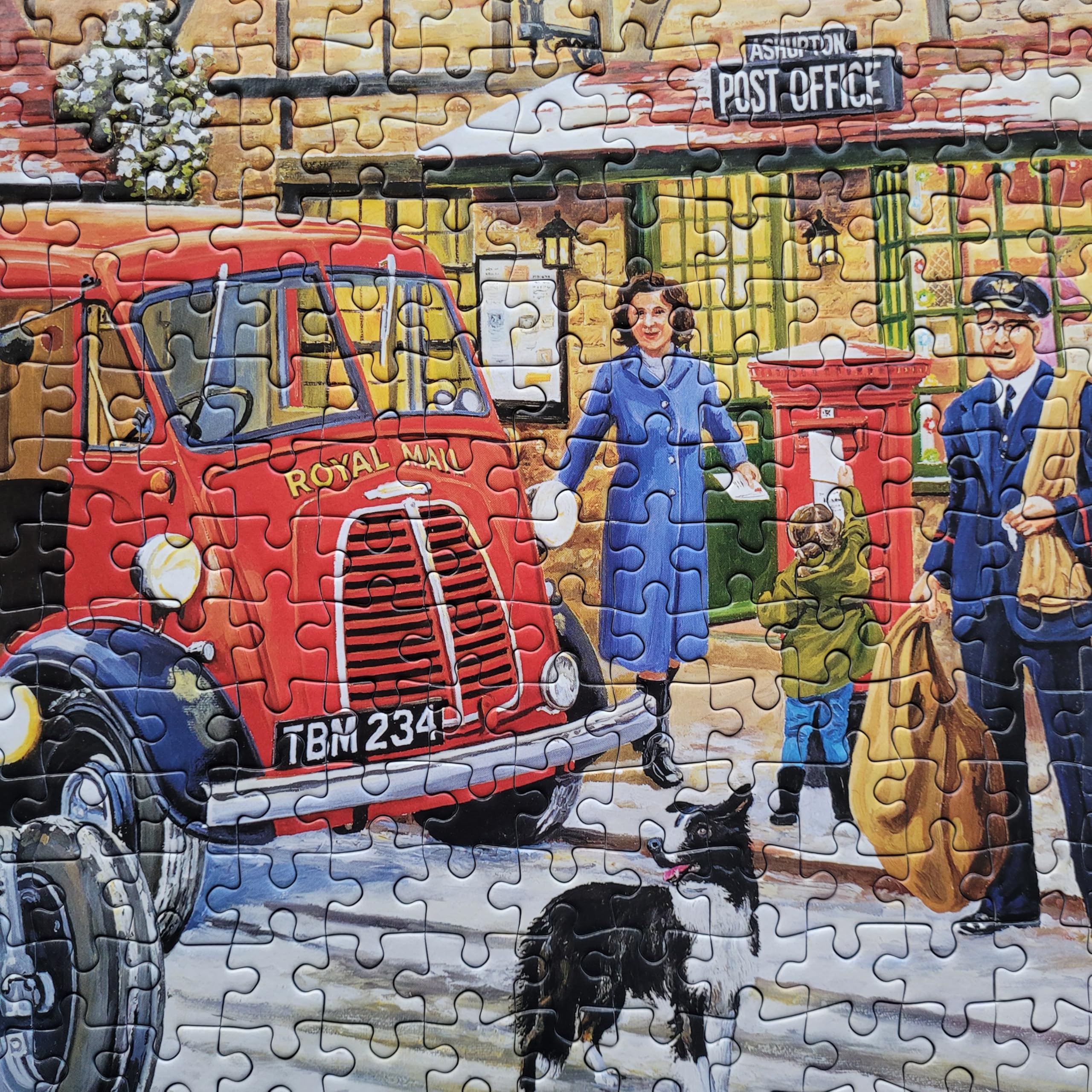 Gibsons Games - Puzzle natalizio da 1000 pezzi, puzzle sostenibile per adulti, in cartone riciclato al 100% di alta qualità, ottimo regalo per adulti, motivo: Winter at the Cabin