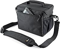 Vista 4 de Lowepro LP37123, Nova 180 AW II - Bolsa para cámara, impermeable, personalizable, se adapta a Pro-Depth DSLR con lente, dron compacto, 3-4 lentes