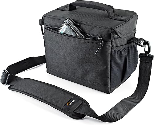 Miniatura 4 de Lowepro LP37123, Nova 180 AW II - Bolsa para cámara, impermeable, personalizable, se adapta a Pro-Depth DSLR con lente, dron compacto, 3-4 lentes