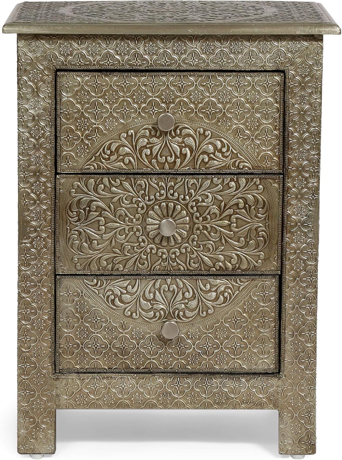 Christopher Knight Home NIGHTSTAND, Silver Amazon.co.uk Home & Kitchen