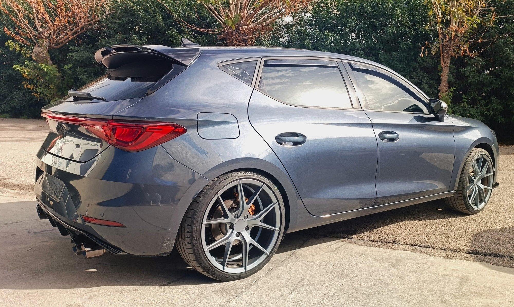 CHROMEMASTER | Alerón Trasero, Spoiler para Techo Compatible con Cupra León Hatchback 2021+; Accesorios de Coche - Spoiler para Coche; Poliuretano; para Pintar; Método de Montaje: Pegamento; Abe