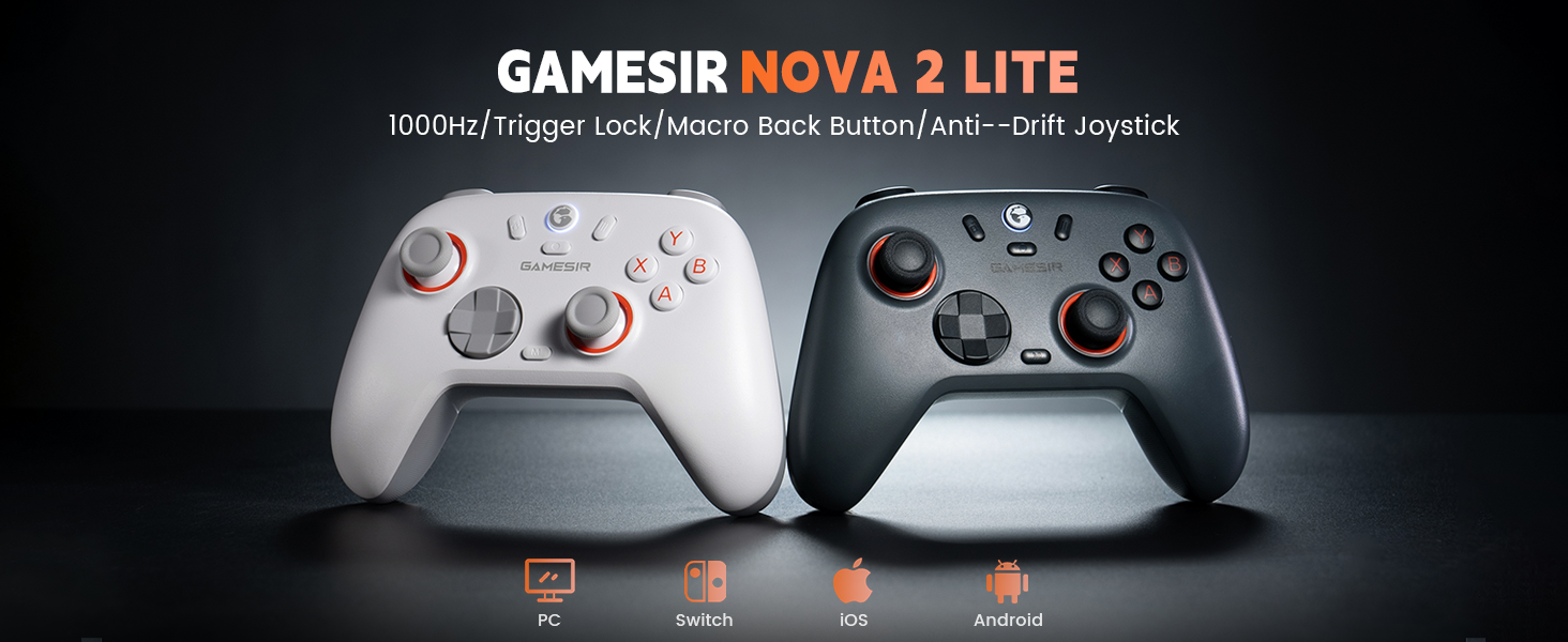 Amazon.com: GameSir Nova Lite 2 Wireless PC Controller with Hall