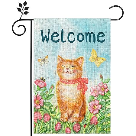 Amazon.com: Toland Home Garden Meadow Cats 12.5 x 18 Inch Decorative ...