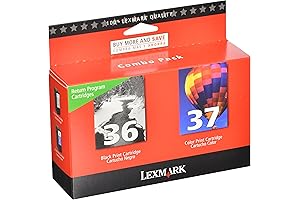 Exceptional Lexmark Ink with Double Pack Efficiency: 18C2229 36 & 37