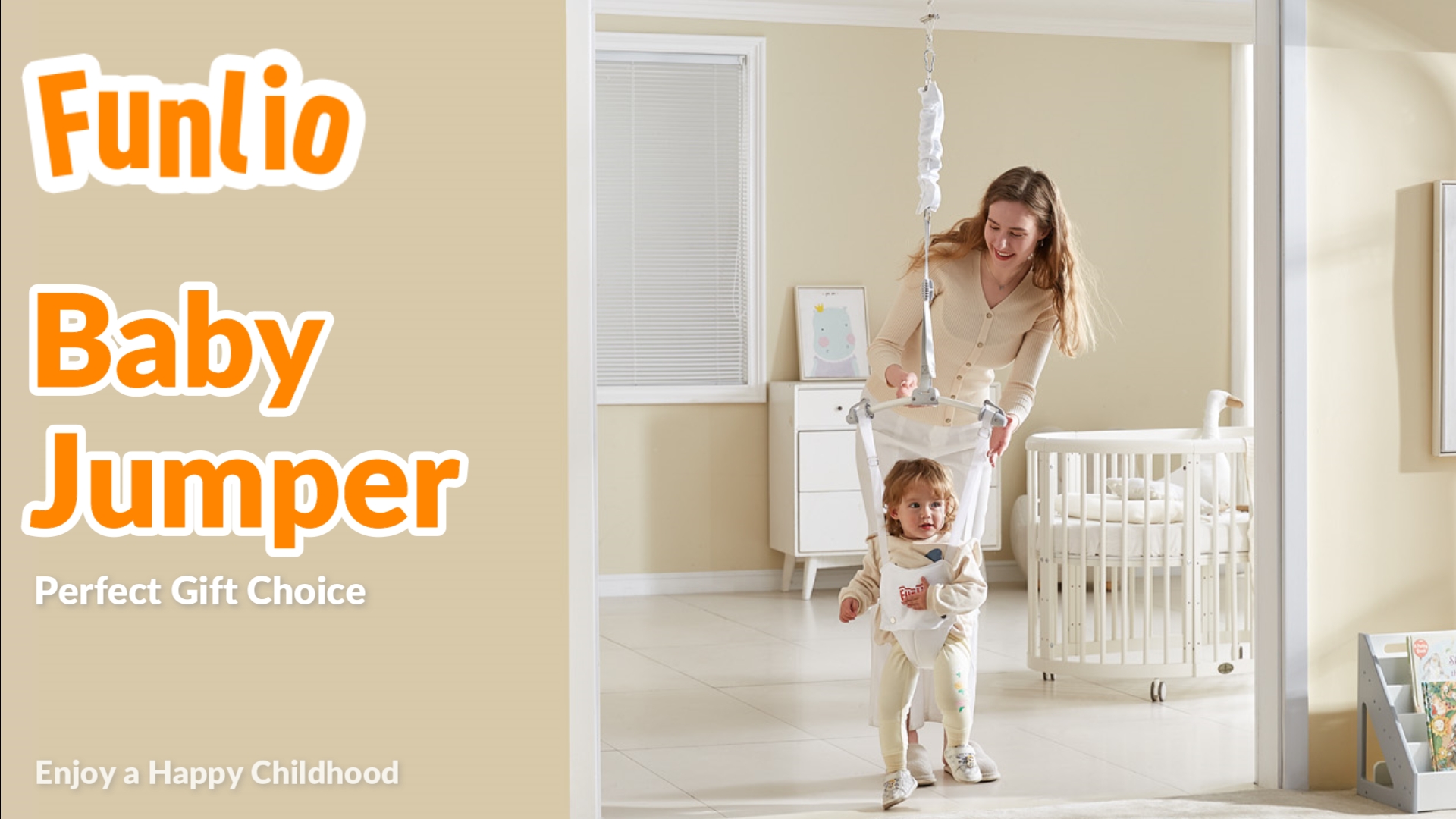 Saltador Bebe 6-12 Meses FUNLIO Hamaca Para Puerta De Bebu00e9