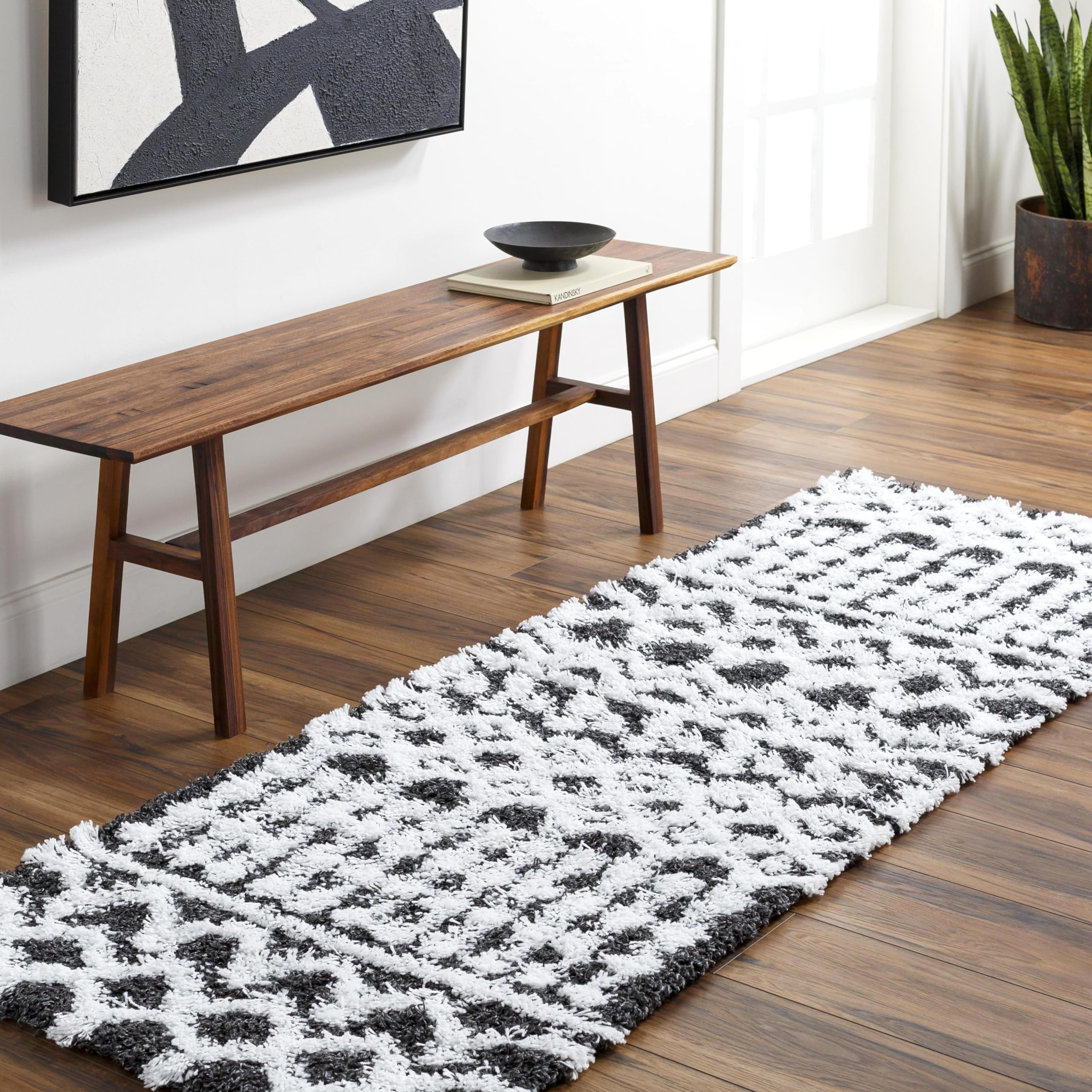 Amazon.com: Livabliss Hapsburg Moroccan Shag Runner Area Rug, 2'7