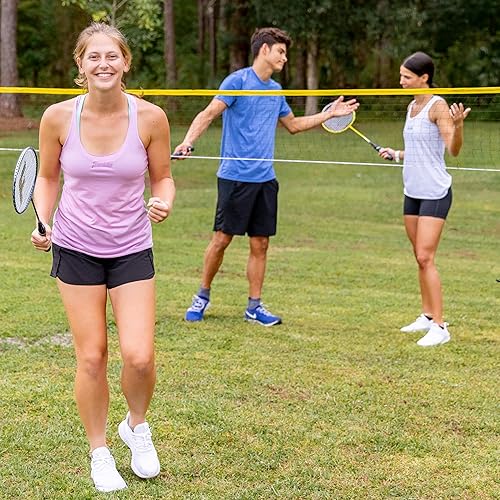 Vista 4 de Franklin Sports - Conjuntos profesionales de bádminton para principiantes o la familia