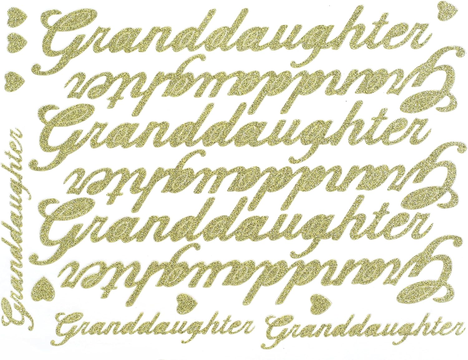 Floral Accessories - Script Word Std Rd, Gold, Std, 1 Piece