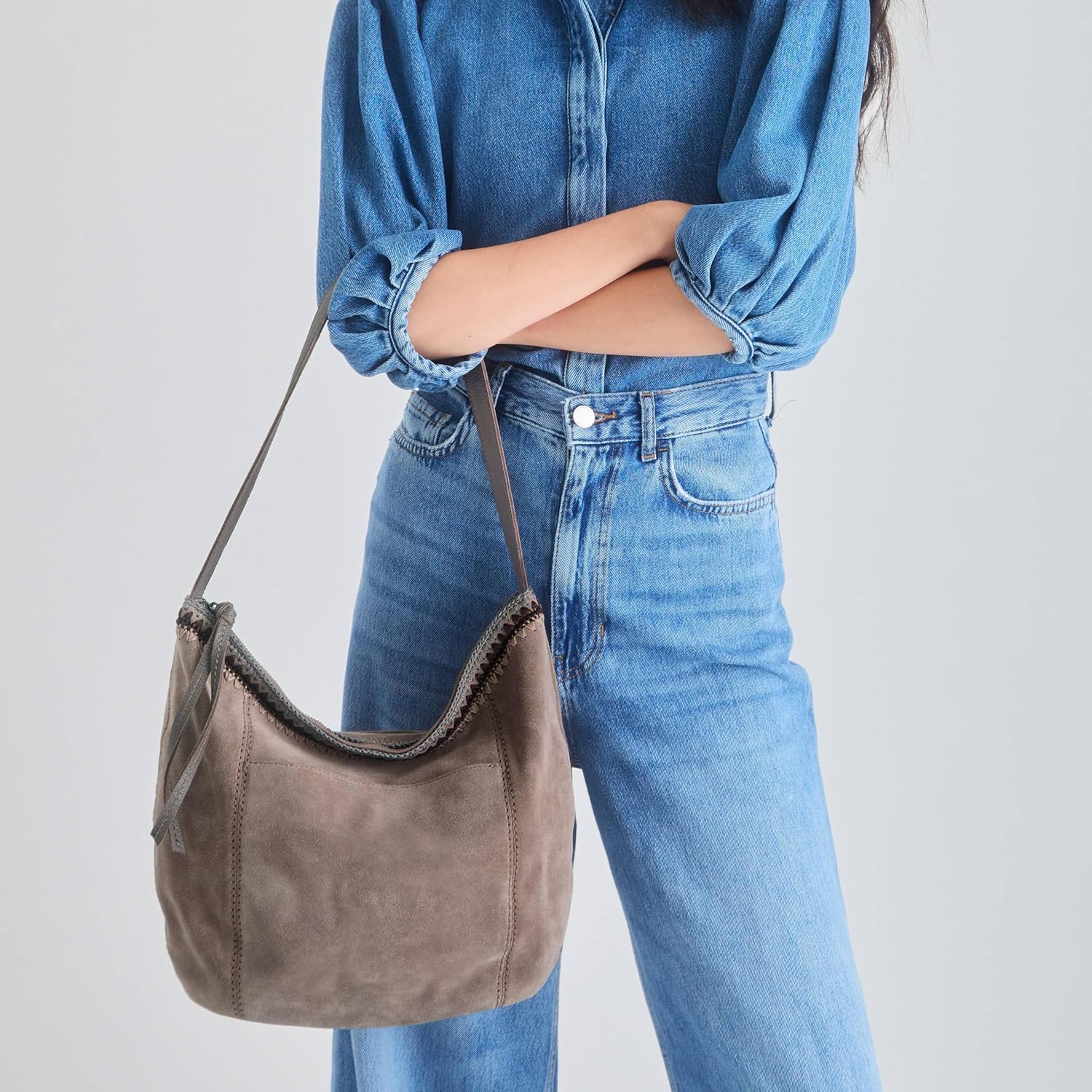 The Sak Sequoia Hobo Bag - Premium Large Leather Women's Handbag for Everyday & Travel - Durable Purse With Zipper Pocket - Image 2