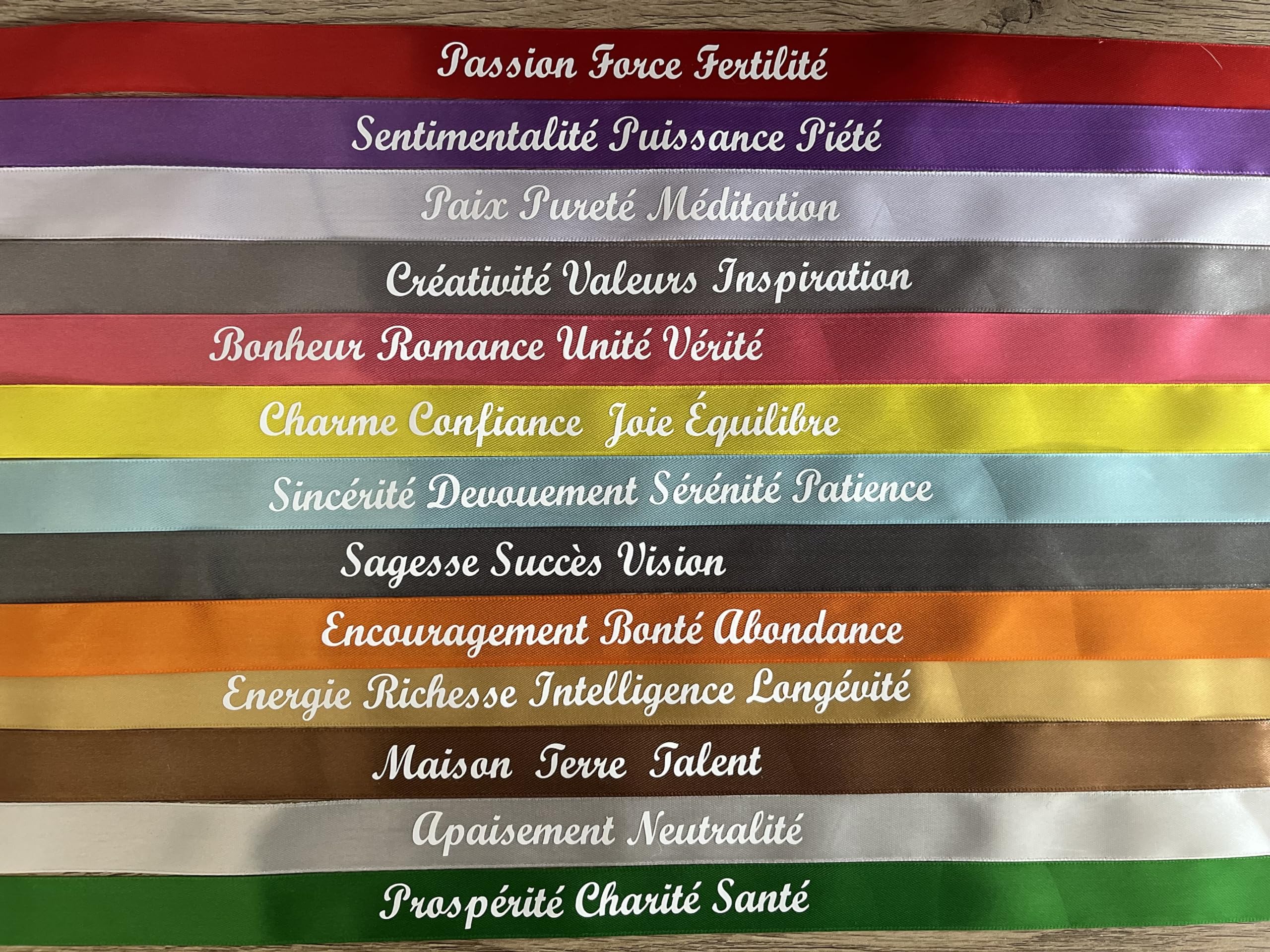 Rubans cérémonie laïque Amour