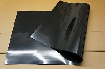 2 Flexible Black LDPE Plastic Sheet 48x24x1/30 (0.03) DIY Stencil Cut-Out