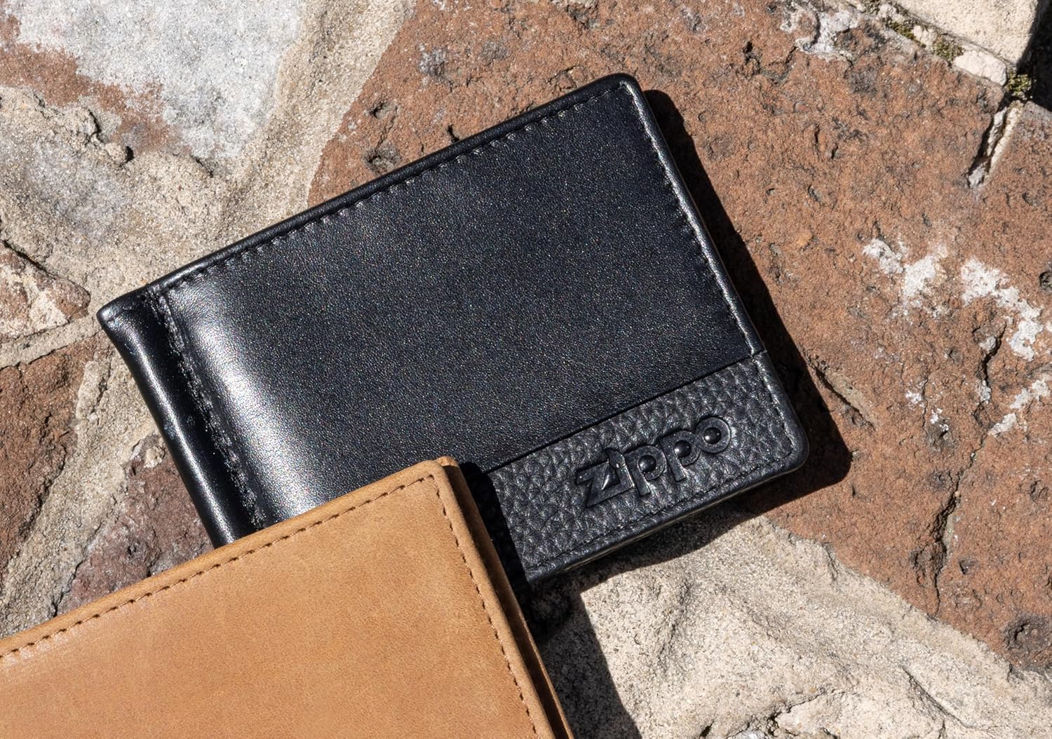 Zippo Men's Business Card Case, Black, 10cm/3.94"