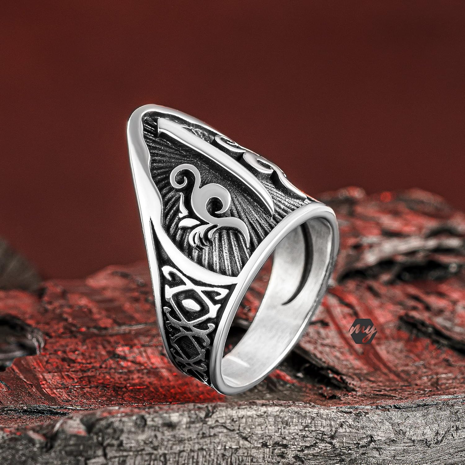 Mens Rings Turkish Thumb Ring Archery 925 Sterling Silver Turkish