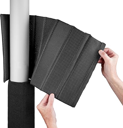 Miniatura 9 de Hudson Comfort Envoltura para poste de sótano, acolchado para poste de garaje con tela antideslizante, velcro fuerte para una envoltura apretada,