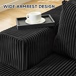 HUATEAN 108” Modular Sectional Sofa, Boneless Cloud Couch with Chaise, Memory Foam Sofa, Corduroy L-Shape Sofa with Deep Seat for Living Room Bedroom