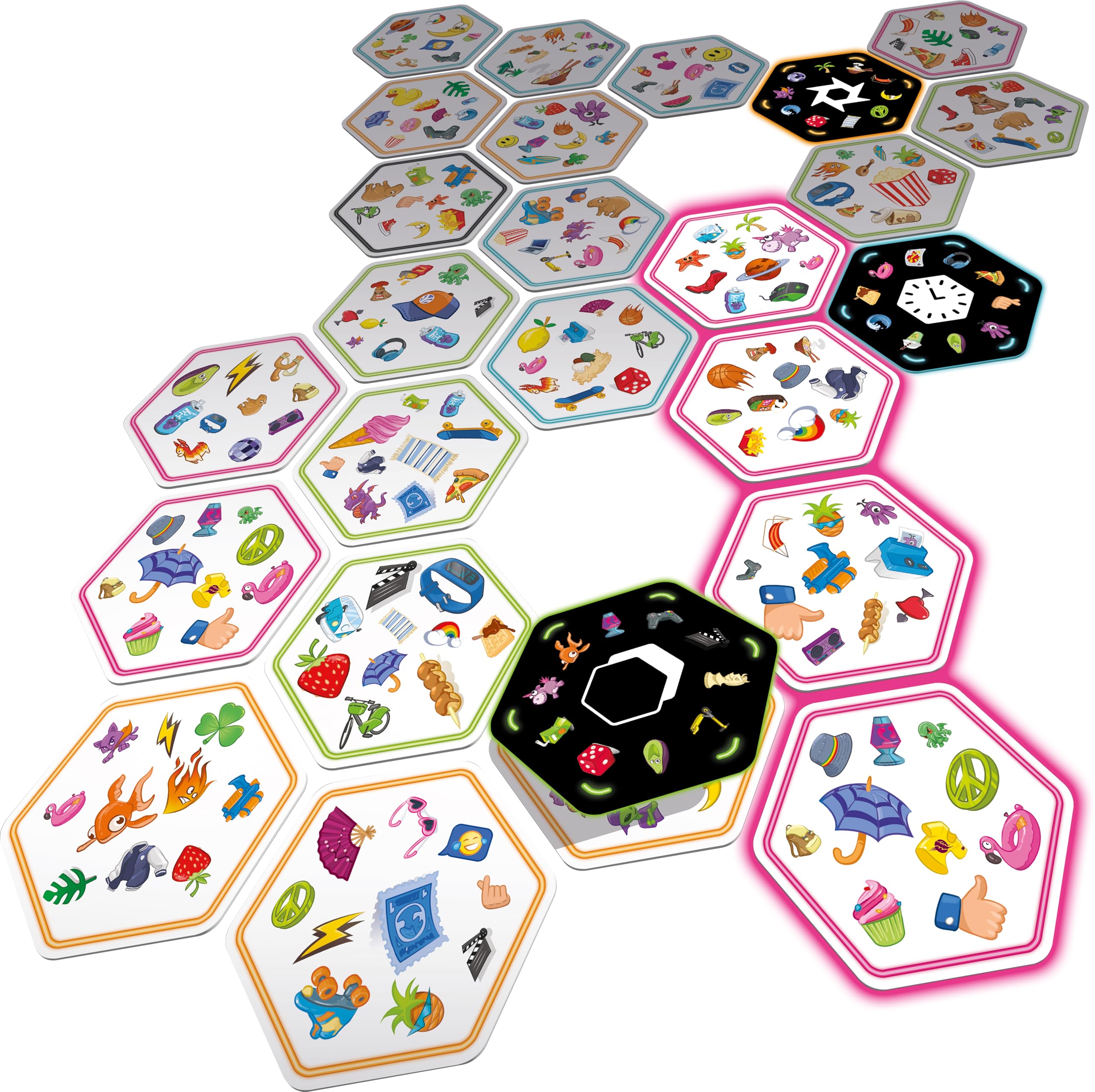 Asmodee - DOBBLE Connect Power Up - Gioco d'atmosfera e di osservazione - Gioco di squadra - 8 Anni - 2-8 Giocatori - 15 Min - Versione Italiana