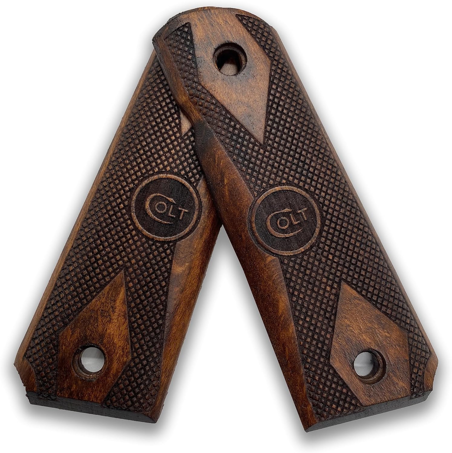 Colt 1911 Pistol Grip Handmade from Walnut Wood Ars.60