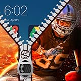 Football Zipper Screen Lock