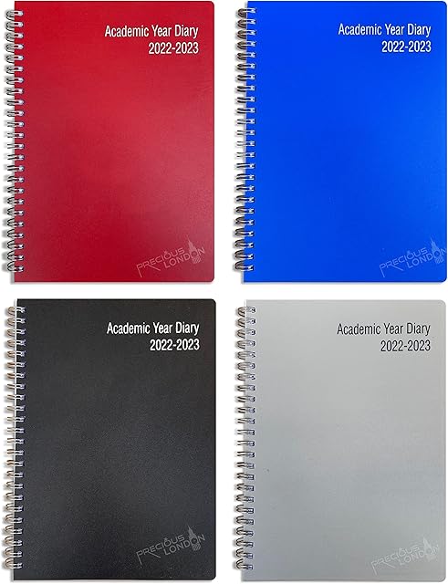 2022-2023 A5 Week to View 18 Month ACADEMIC WIRO Diary with APPOINTMENTS by Precious London 1 x Random Colour