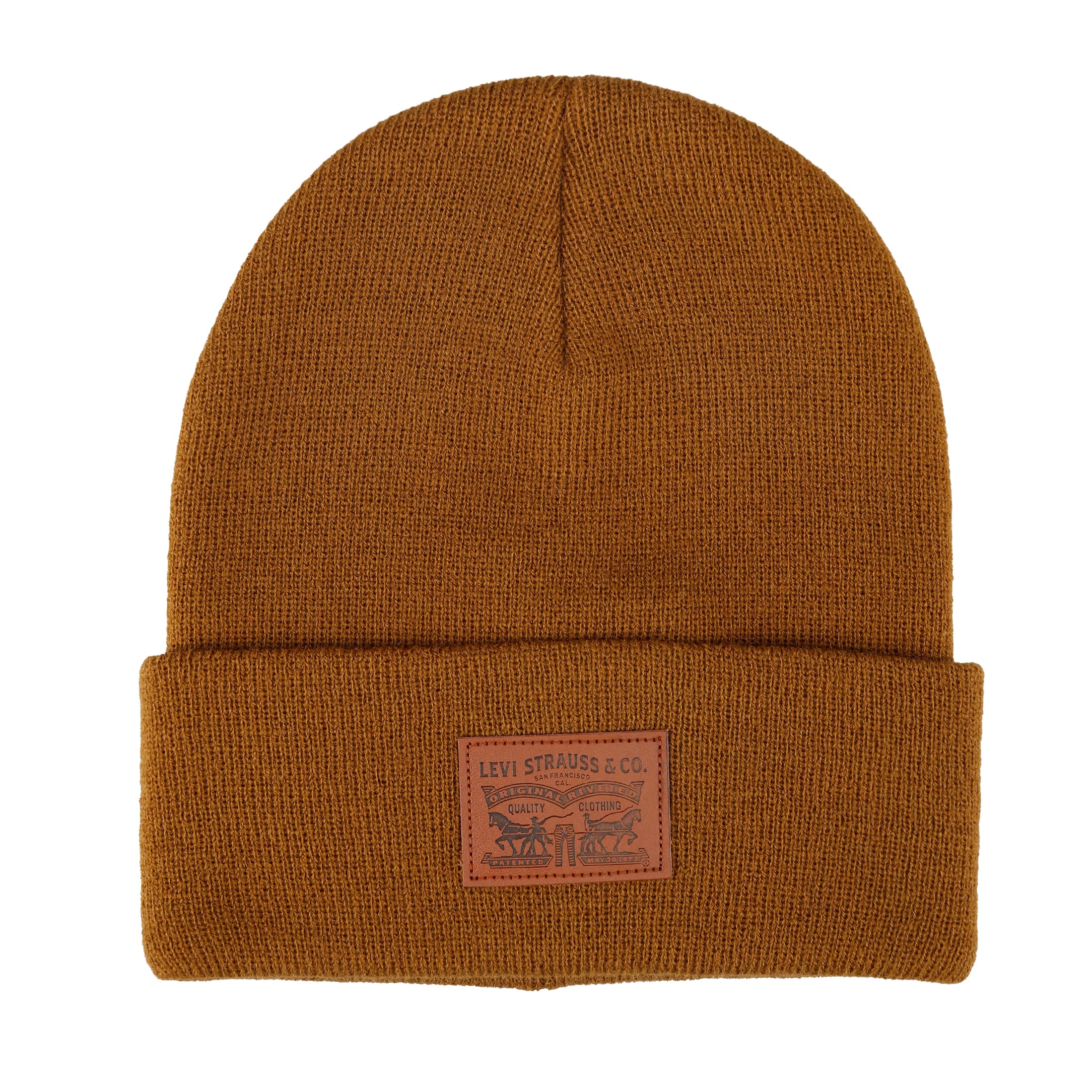 Levi's Mens All-Season Hero Beanie Soft Knit Cuffed Winter Hat, Warm & Comfortable Everyday Style