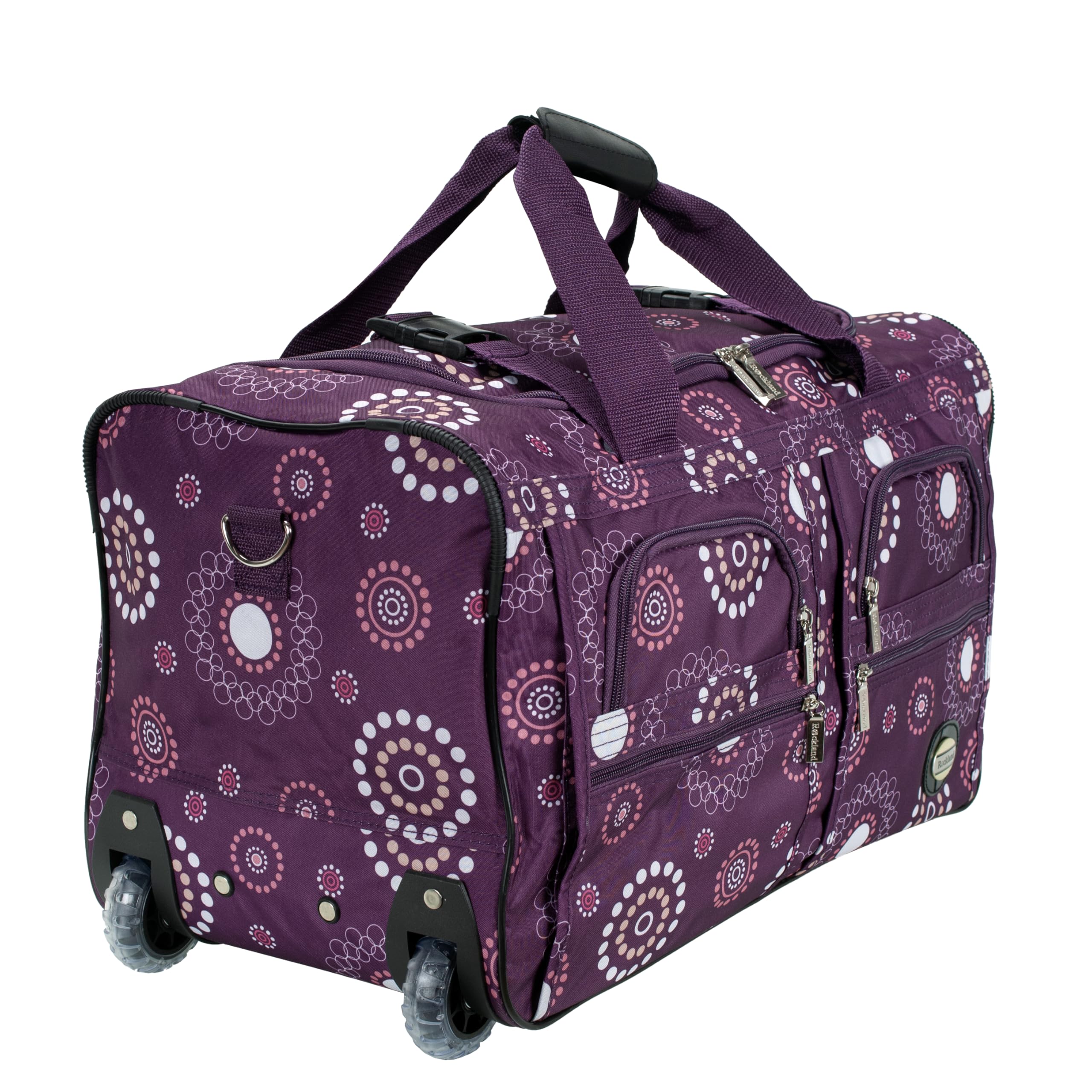 Rockland Sac de Sport à roulettes, Perle Violette, 55,9 cm (22"), Sac de Sport à roulettes