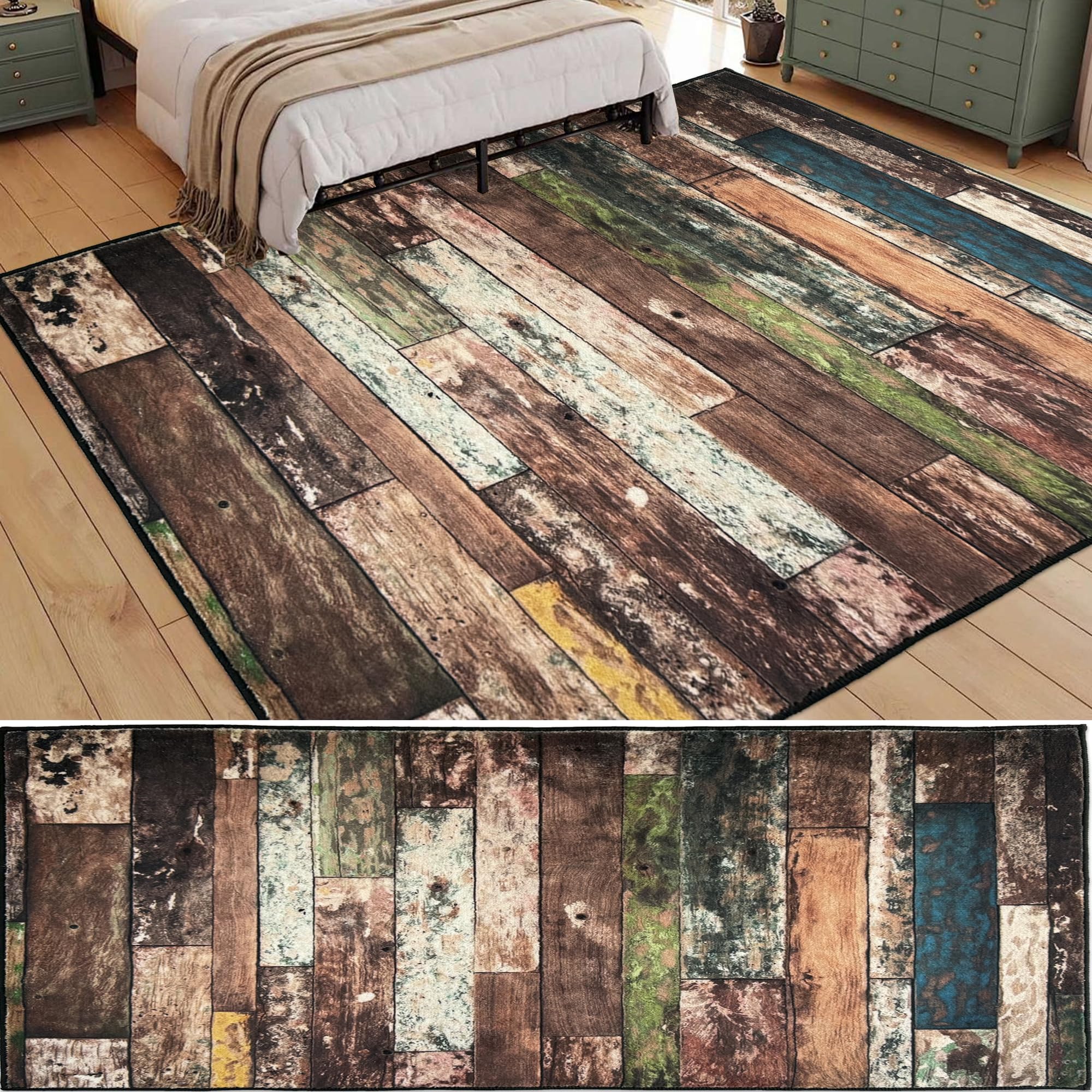 Tapis salon lavable en machine à poil court idéal pour un entretien facile au quotidien