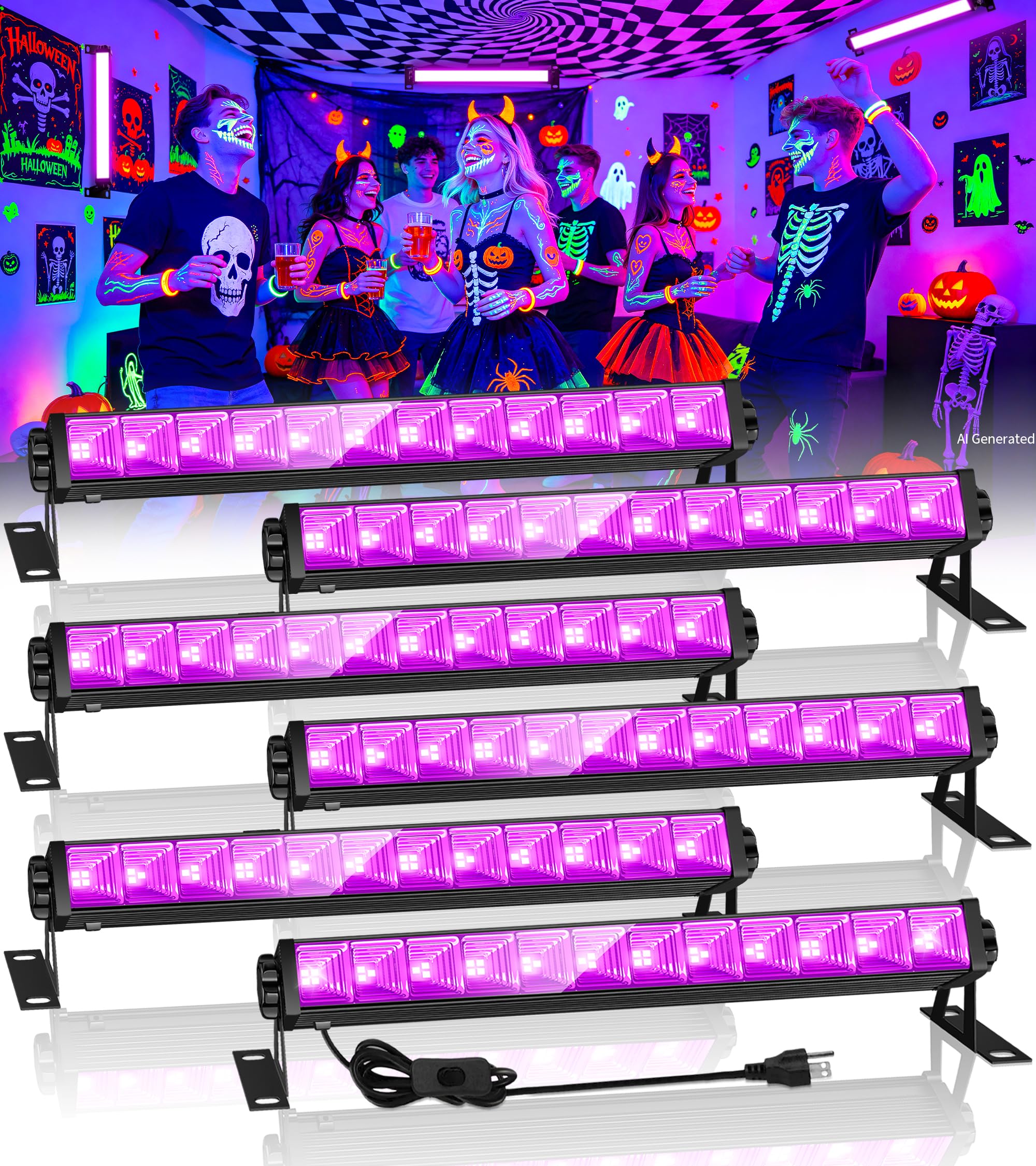 Photo 1 of TigQiang Black Light Bar, 40 LEDs, 15-inch