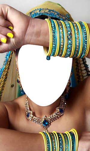 Montagem indiana da jóia do casamento