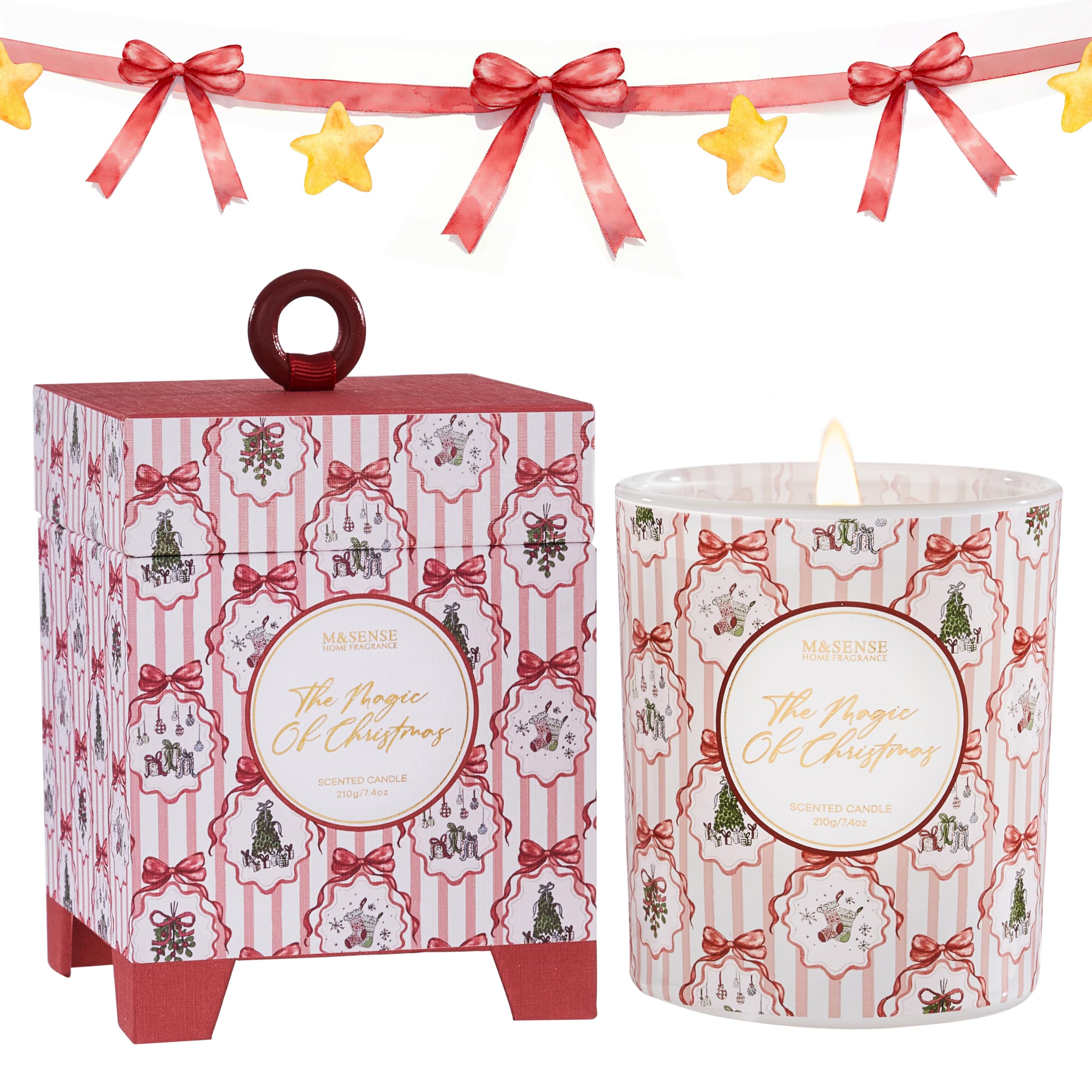 Amazon.com: M&SENSE Christmas Holiday Candle - The Magic of