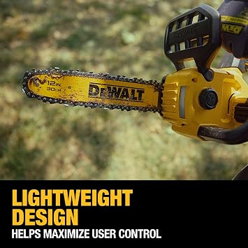 DEWALT 20V MAX 12 in. Cordless Chainsaw, Bare Tool Only (DCCS621B)
