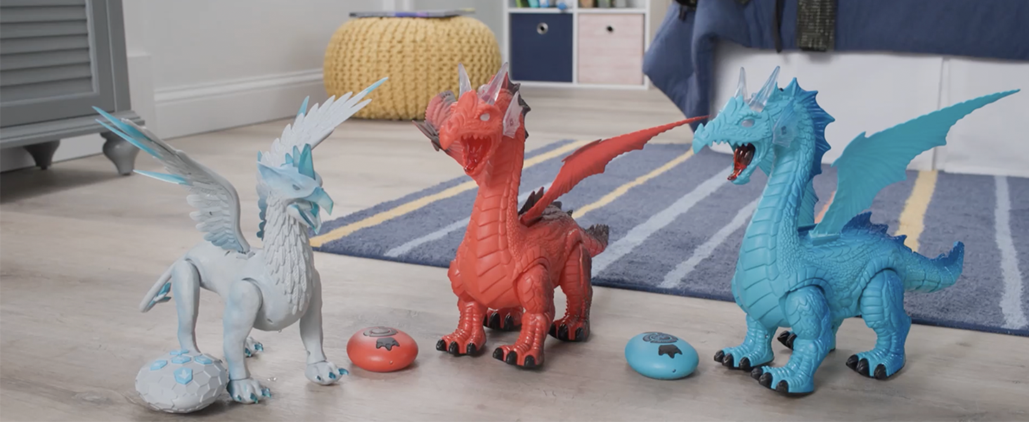 Amazon.com: Discovery Fire-Breathing RC Dragon with Smoke Breath
