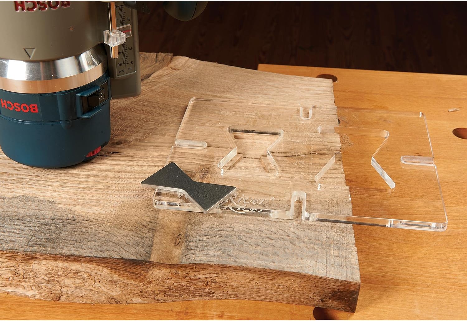 Woodriver Router Inlay Template Bowtie
