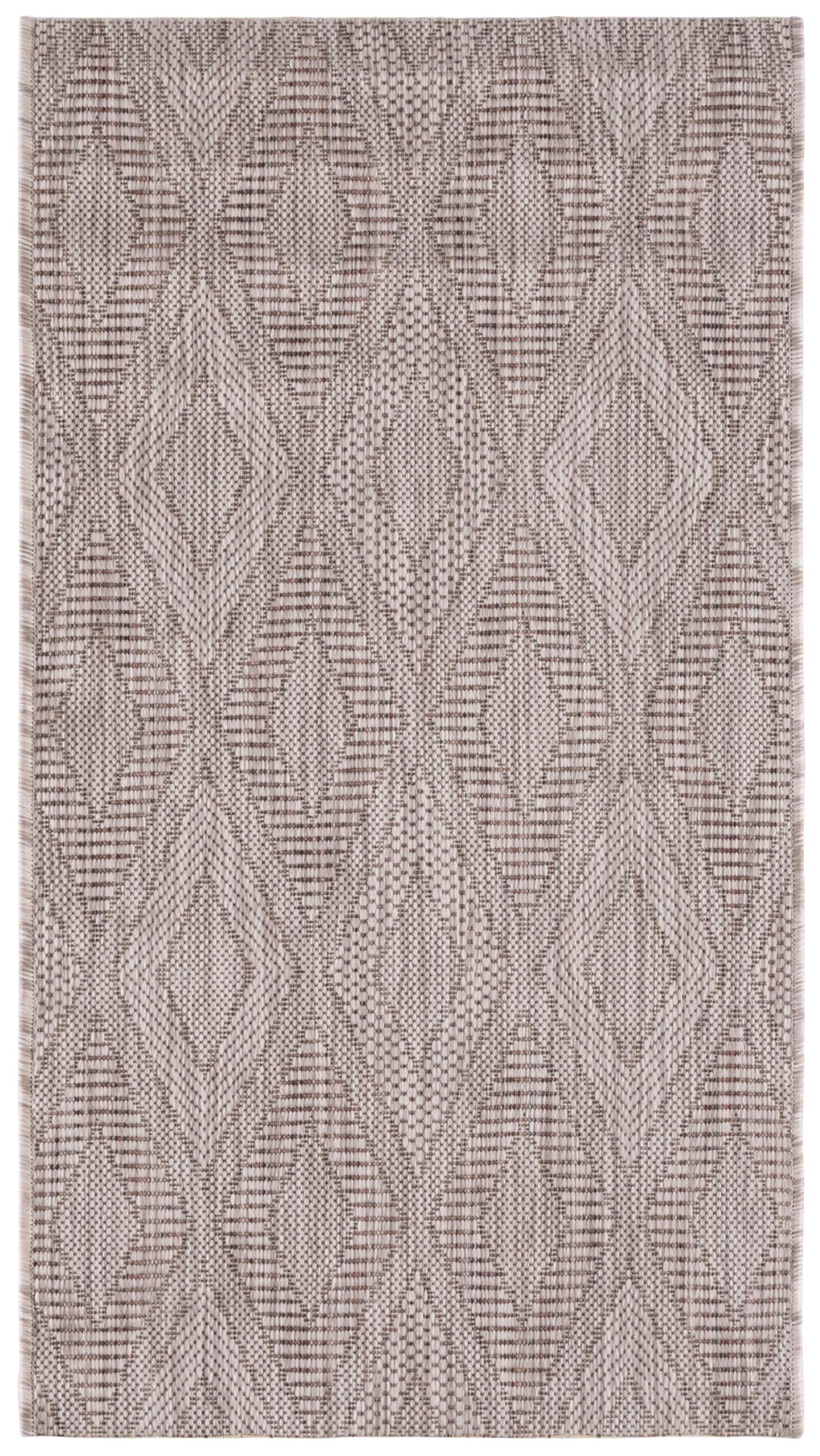 SAFAVIEH Courtyard Collection 2' x 3'7' Beige / Beige CY8522 Indoor/ Outdoor Patio Backyard Mudroom Accent Rug