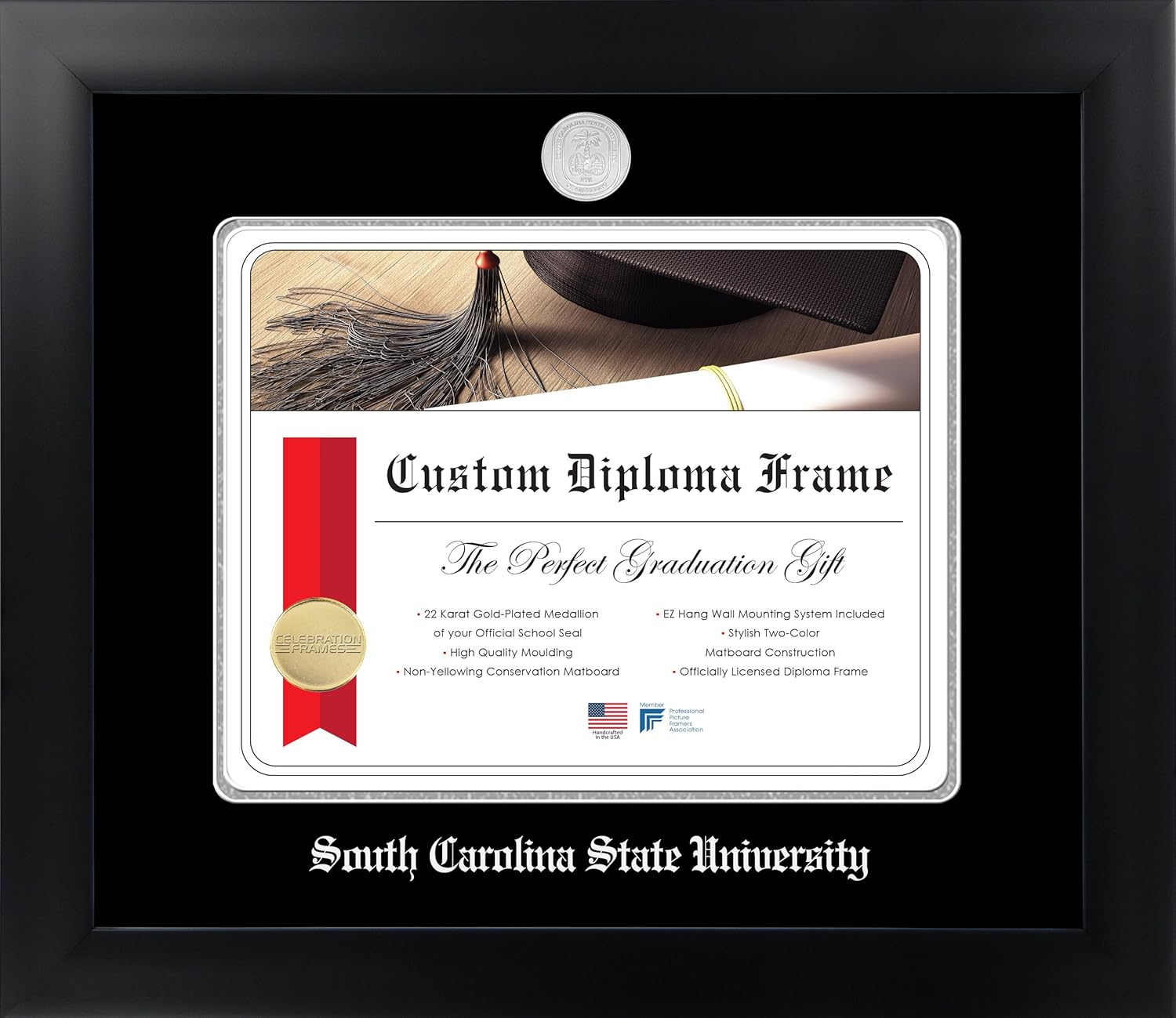 Infinity Diploma Frame, Black