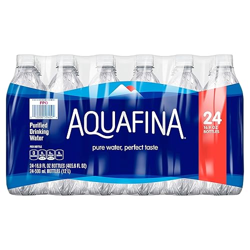 Water, Purified, 16.9 Fl Oz (Pack of 24)