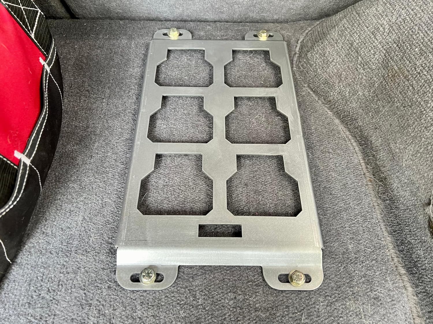 Single Mounting Plate for Milwaukee Packout – Heavy Duty 10 Gauge Raw Steel Wall Mount – 100lb Capacity, Industrial Finish, 16.875" x 8.875" – Made in USA